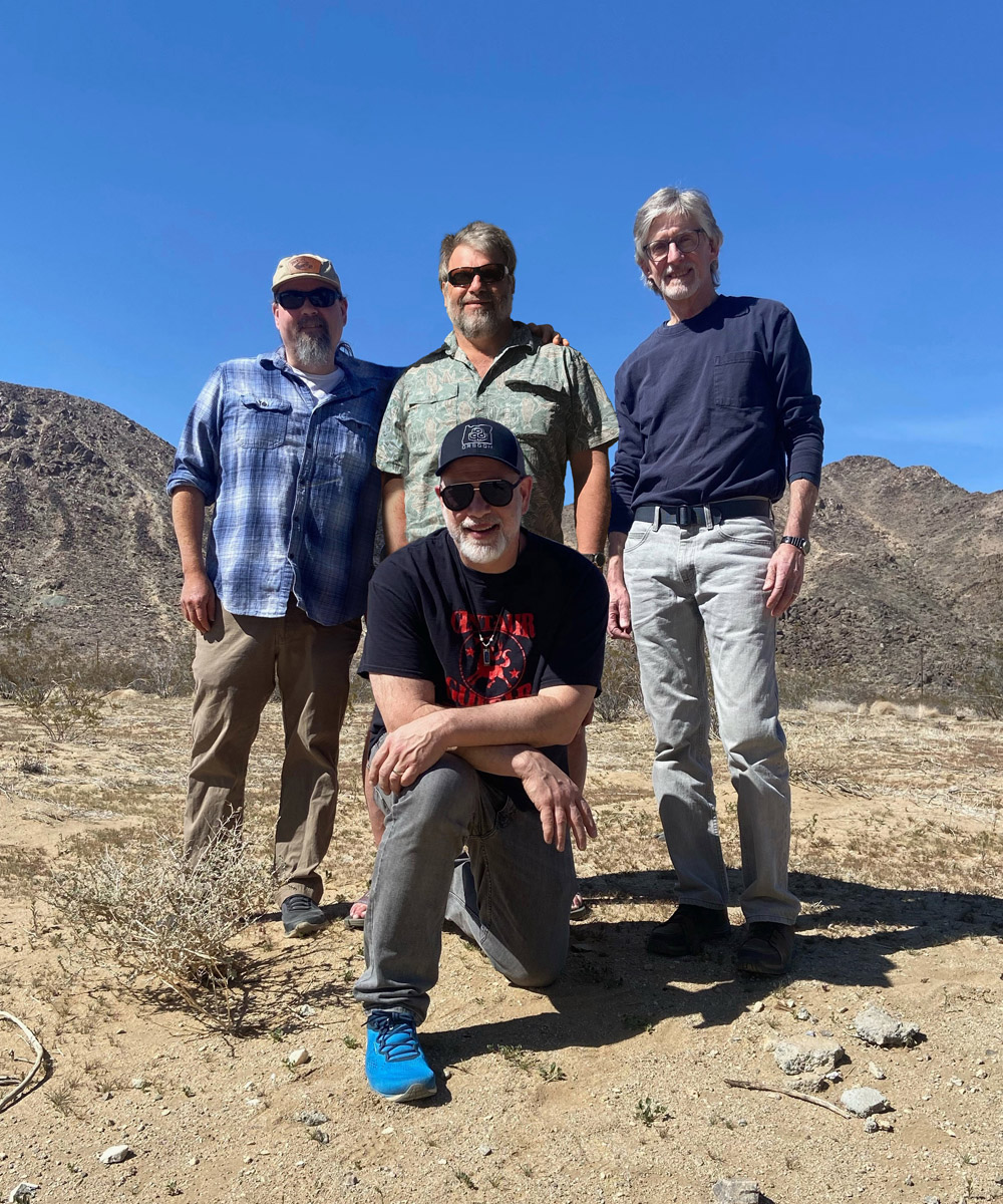 Catch and Release band photographed near Joshua Tree, CA